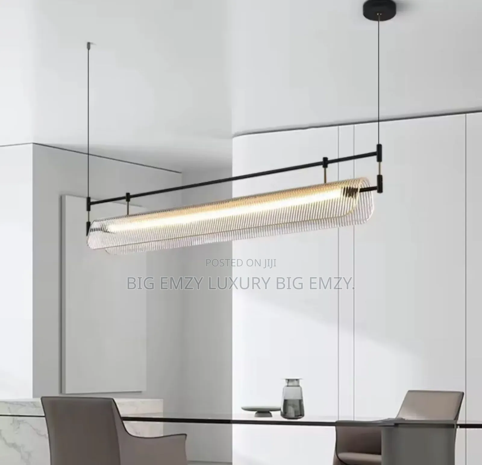 120cm Nami Linear Chandelier or a Linear Strip Chandelier.