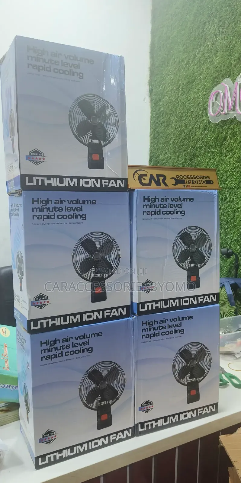 Lithium Electric Rechargeable Fan Desktop Fan - 1 Battery