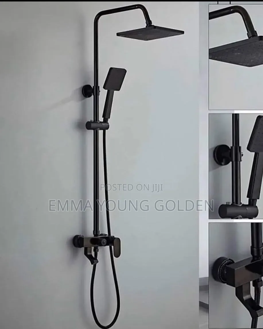 Brimix Standing Shower Black