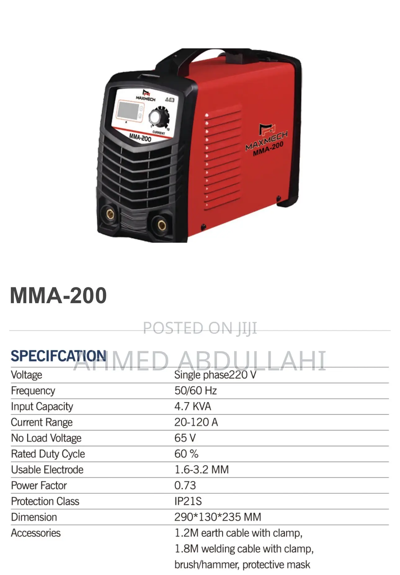 Maxmech Inverter Welding Machine Mma200