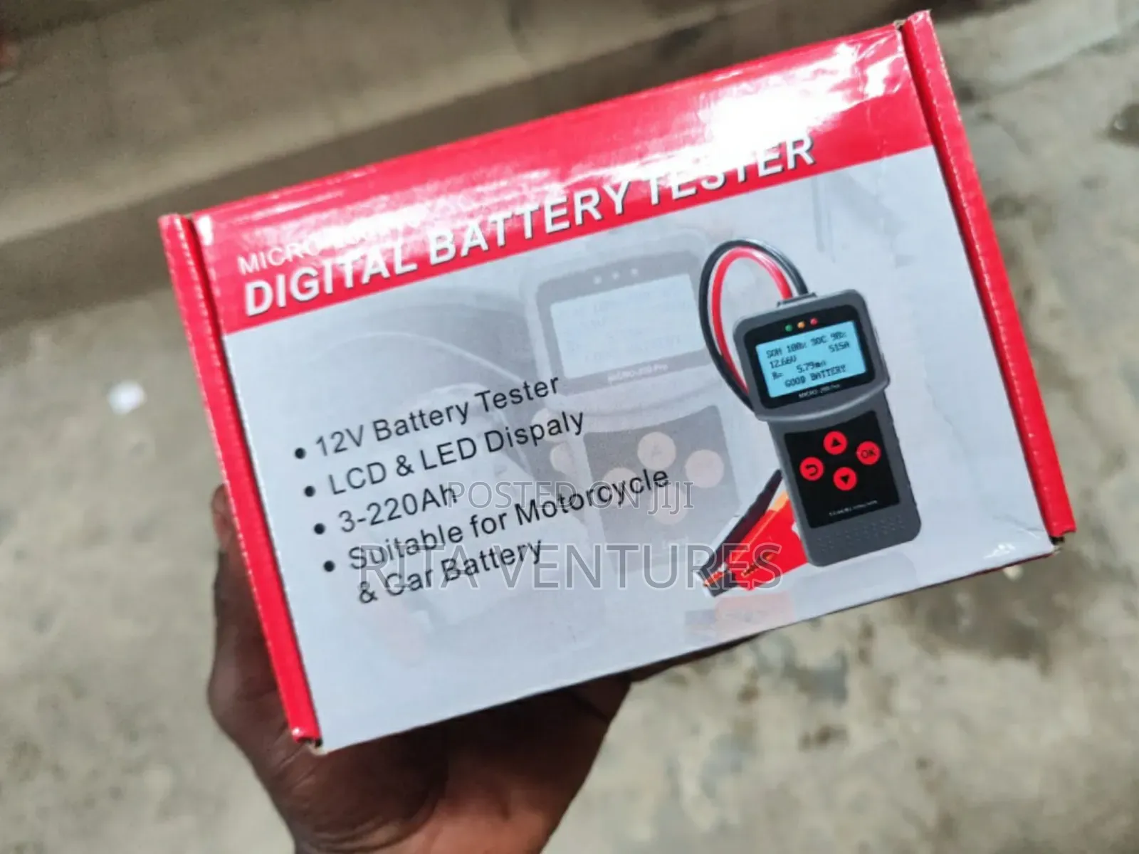 Professional 12v Digital Battery Tester (3-220ah) – Brand New