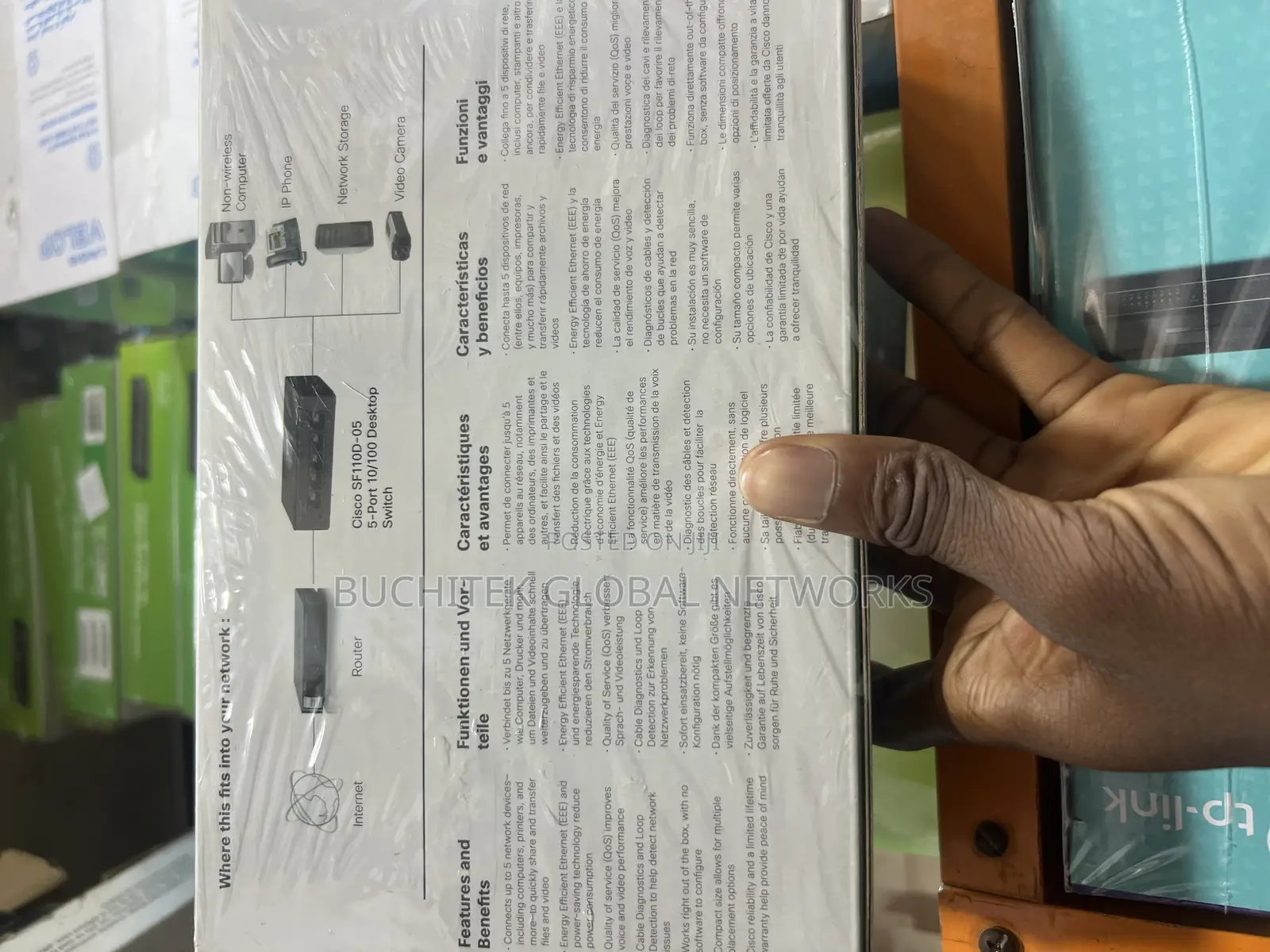 Cisco Sf110d-05 5ports Desktop Switch.