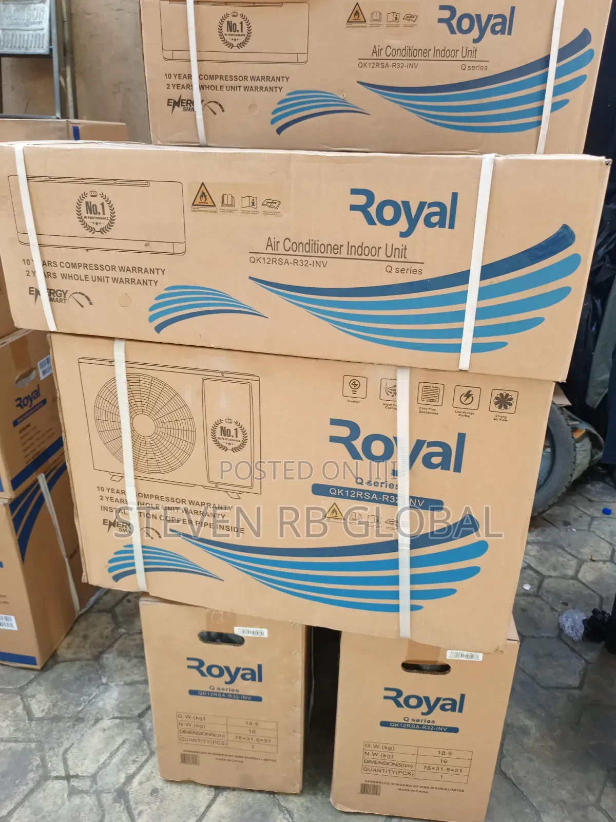 Royal 1.5hp Inverter Split Air Conditioner | Qk12rsa-R32