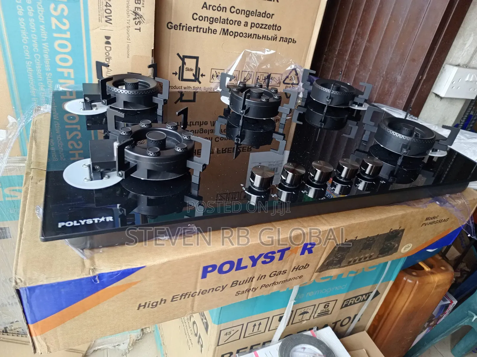Polystar 5 Burner Built-in Gas Hob | Pv-Hbg58ag