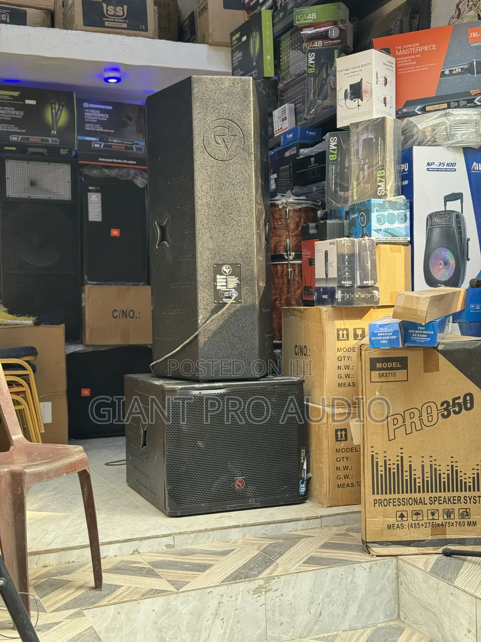 Set of Cv Full Range Speaker and Cv Single Subwoofer