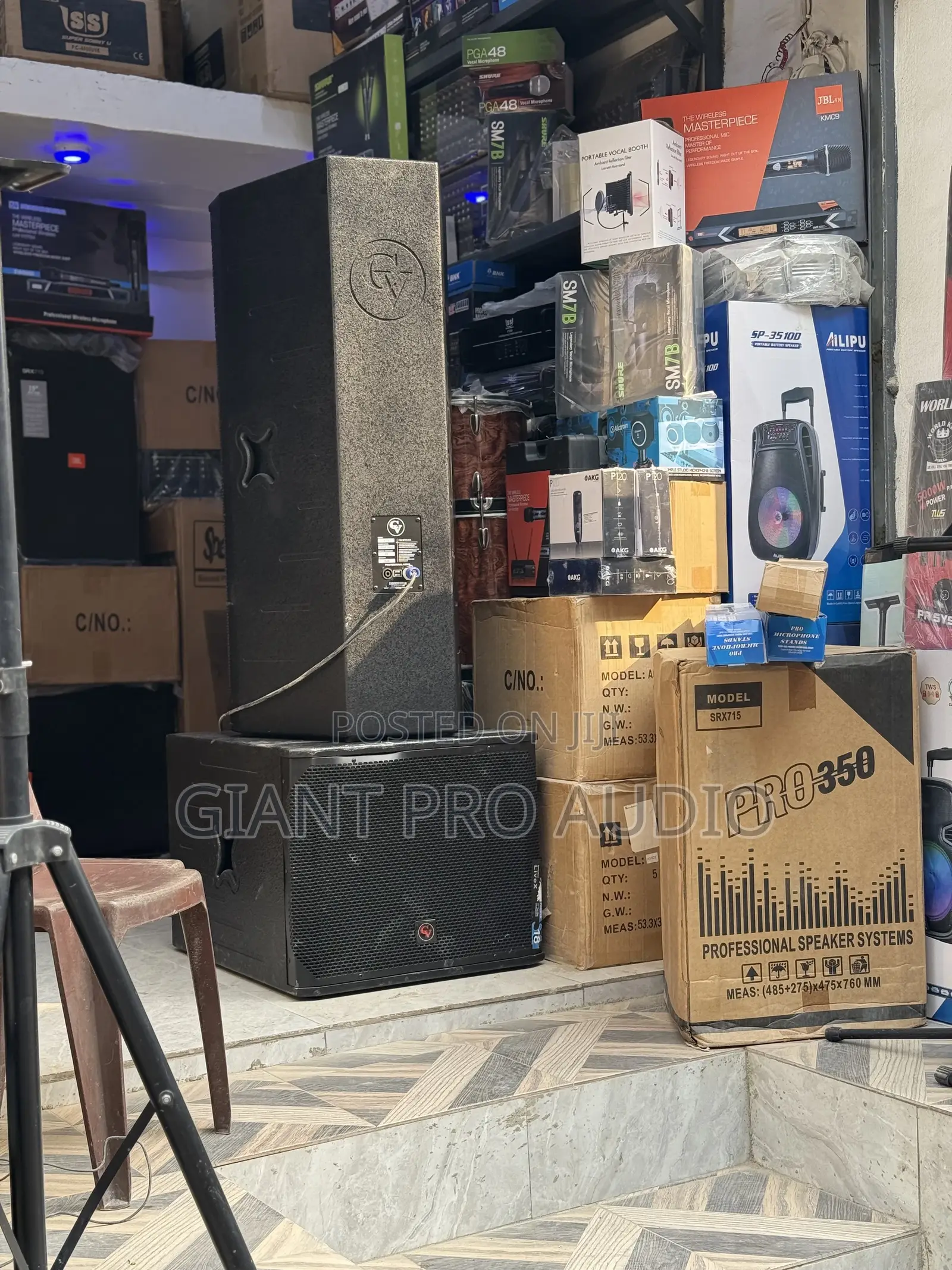 Set of Cv Full Range Speaker and Cv Single Subwoofer