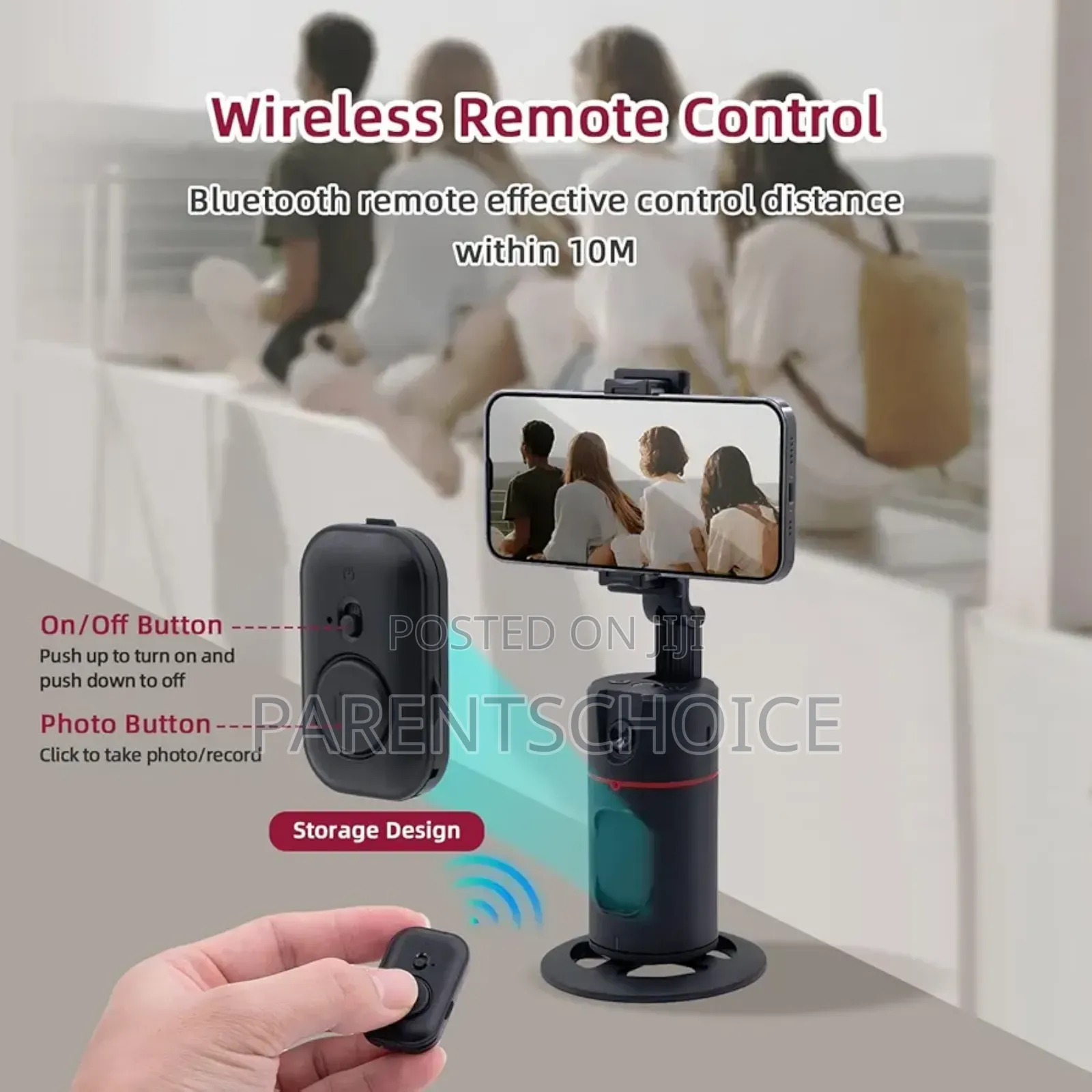 Auto Face Tracking Tripod 360 Rotation Auto Tracking Phone Holder