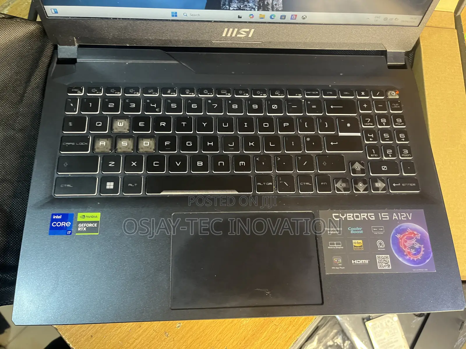 Laptop MSI Cyborg 15 16GB Intel Core i7 SSD 512GB