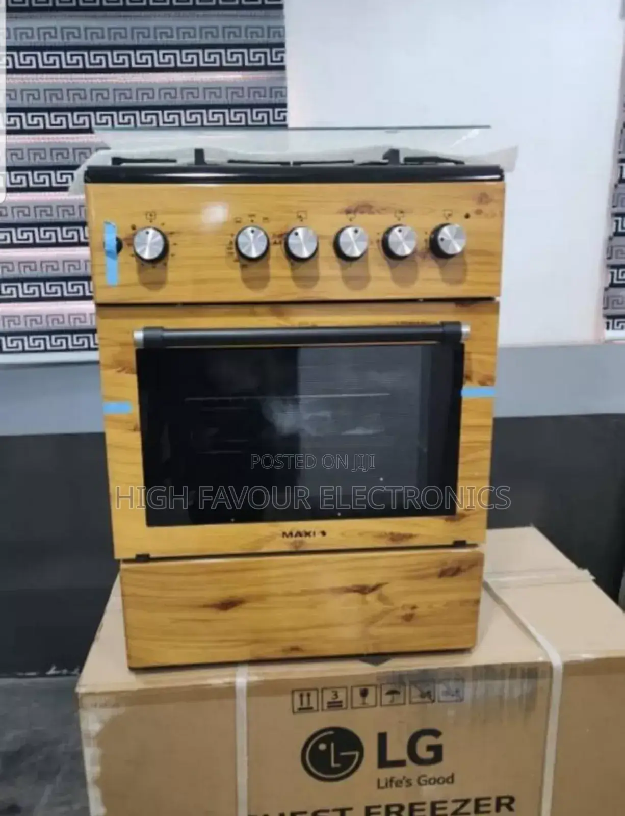 Maxi Standing Gas Cooker 60x60 Wooden