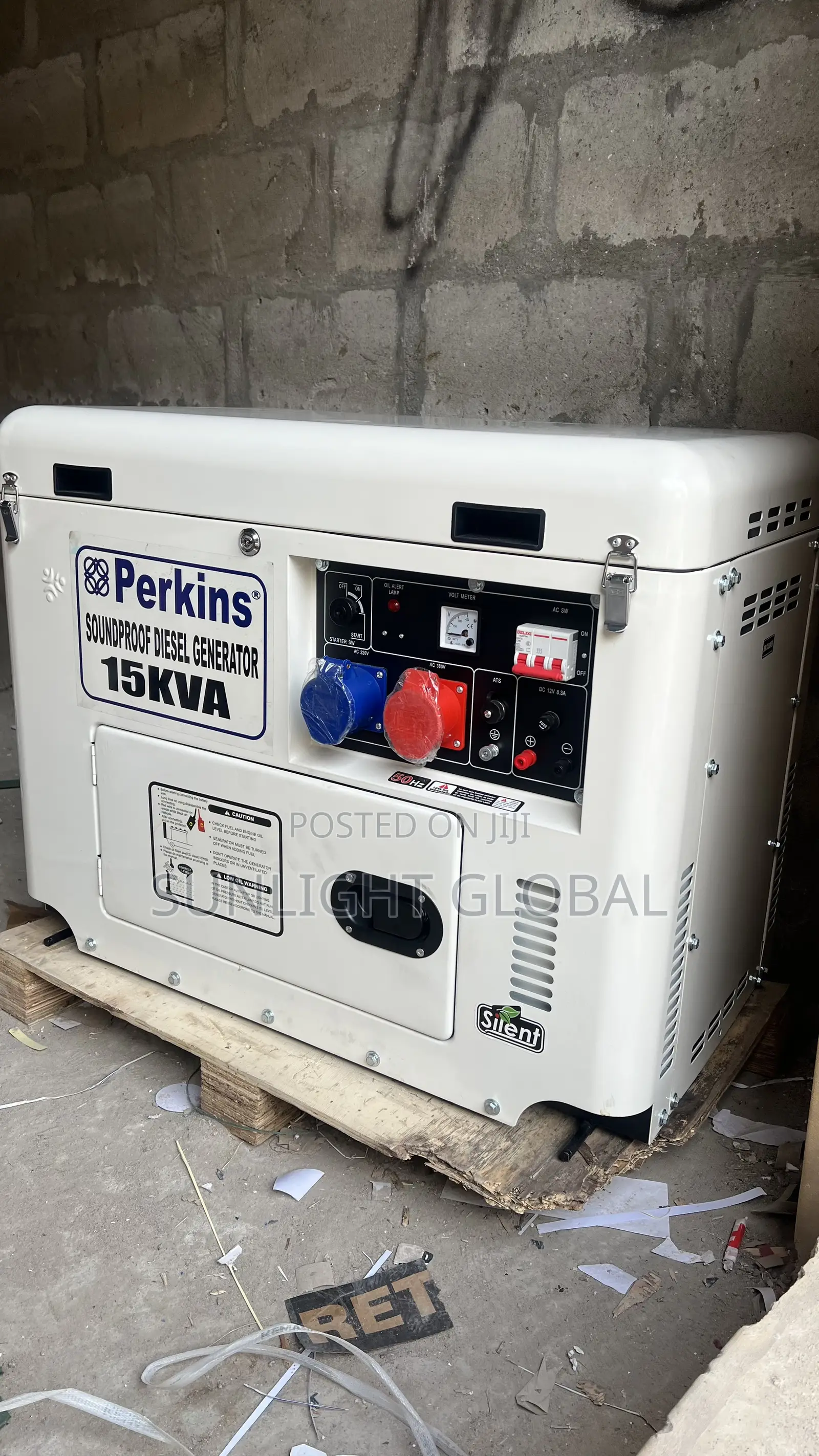 Perkins Three Face 15kva Soundproof