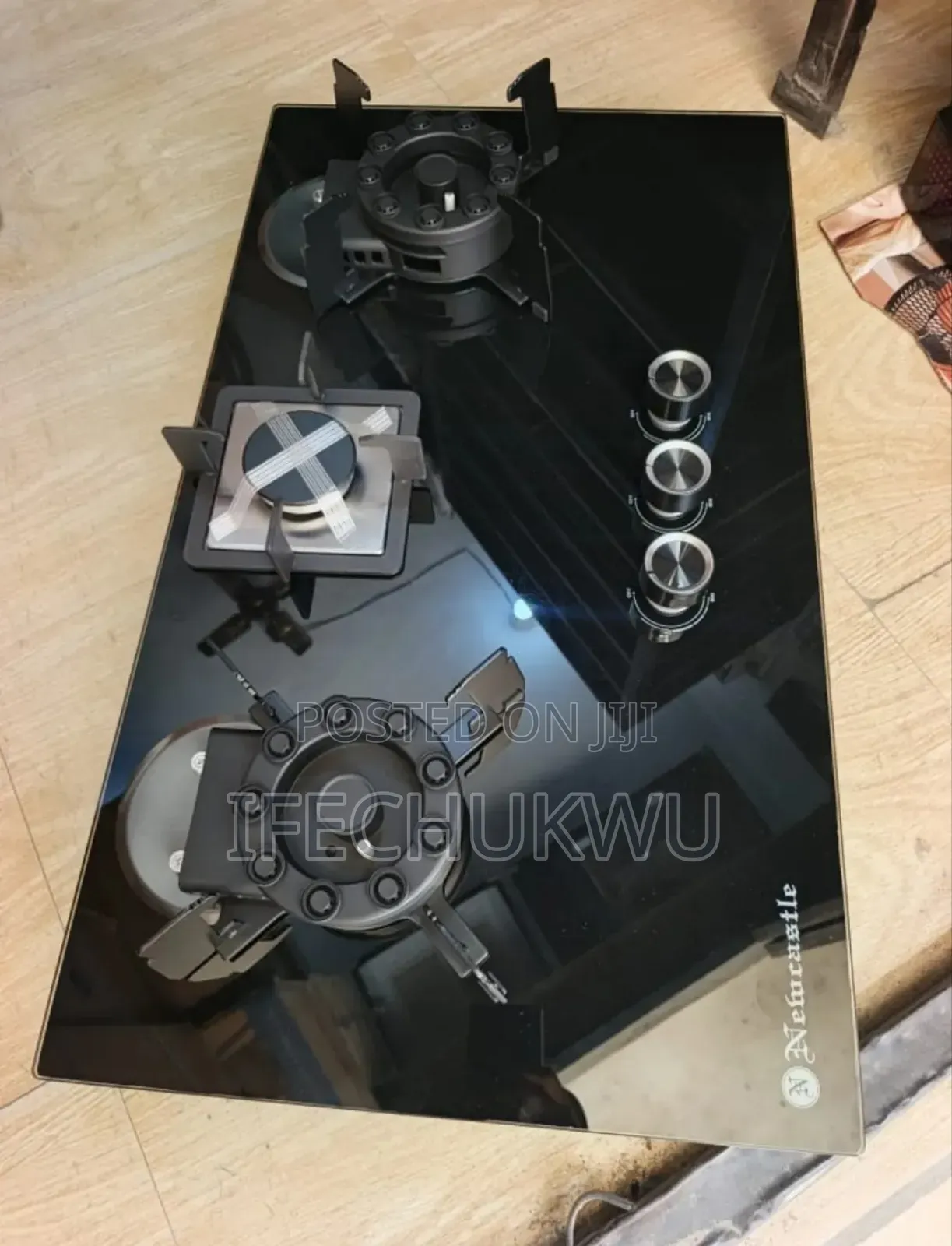 Original Newcastle Built-in Premium Luxury Flips Up 3 Burners Gas Hob