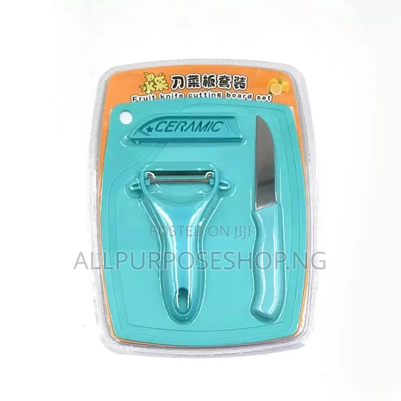 3pcs Kitchen Accessories With Knife and Chopping Board