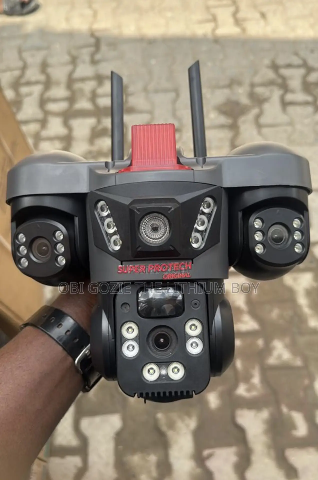 Triple Lens Solar Cctv Camera. 3 Lens Camera Distributor In Lagos