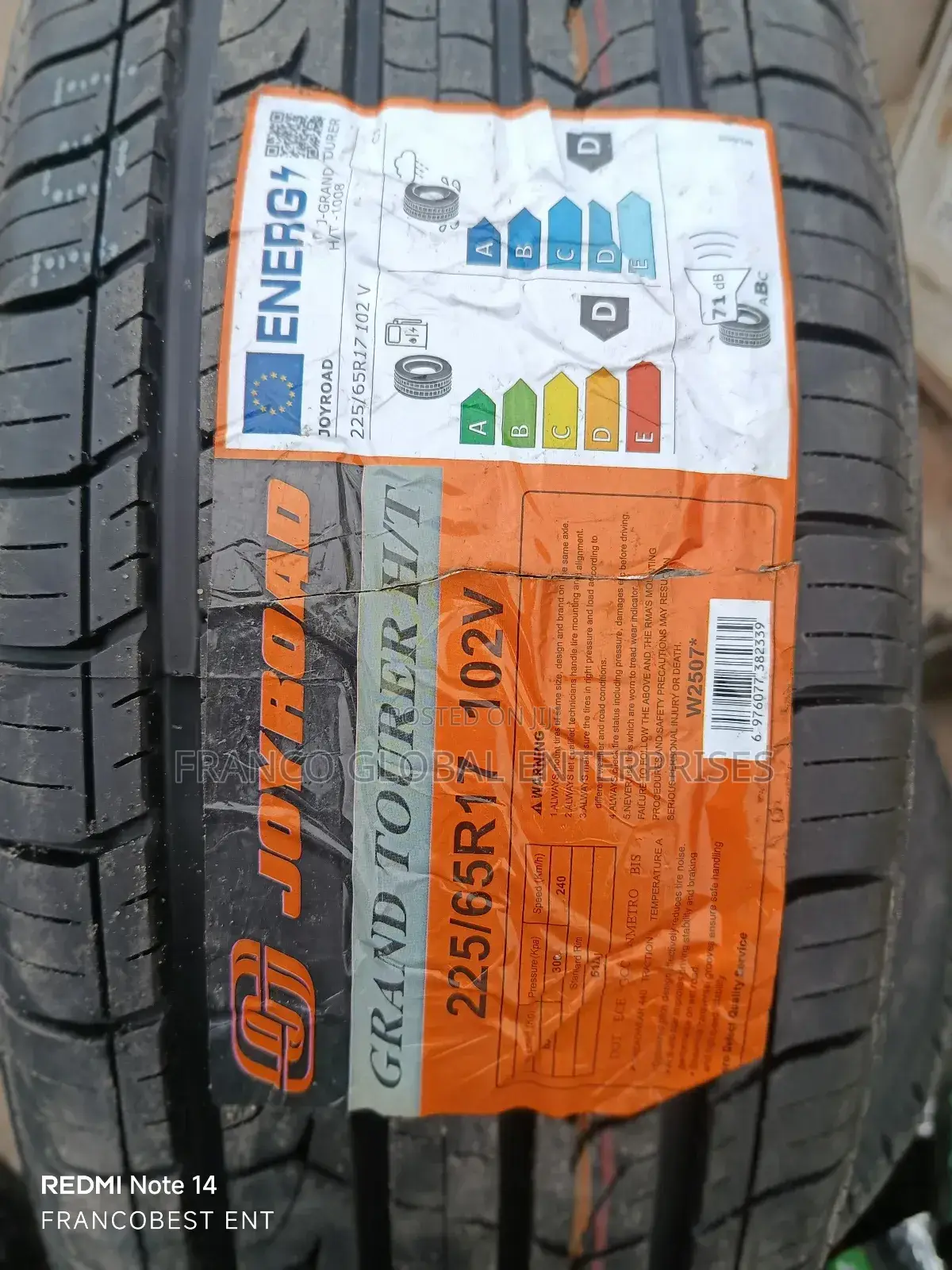 225/65r17 Joyroad Tyre