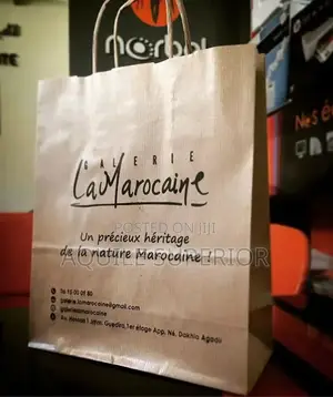Quality Brown A5 Small Landscape Paper Bag 110gsm Printed