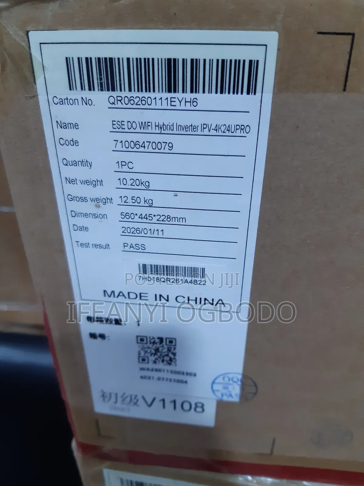 Itel Energy Solar Inverter 4kva 24v