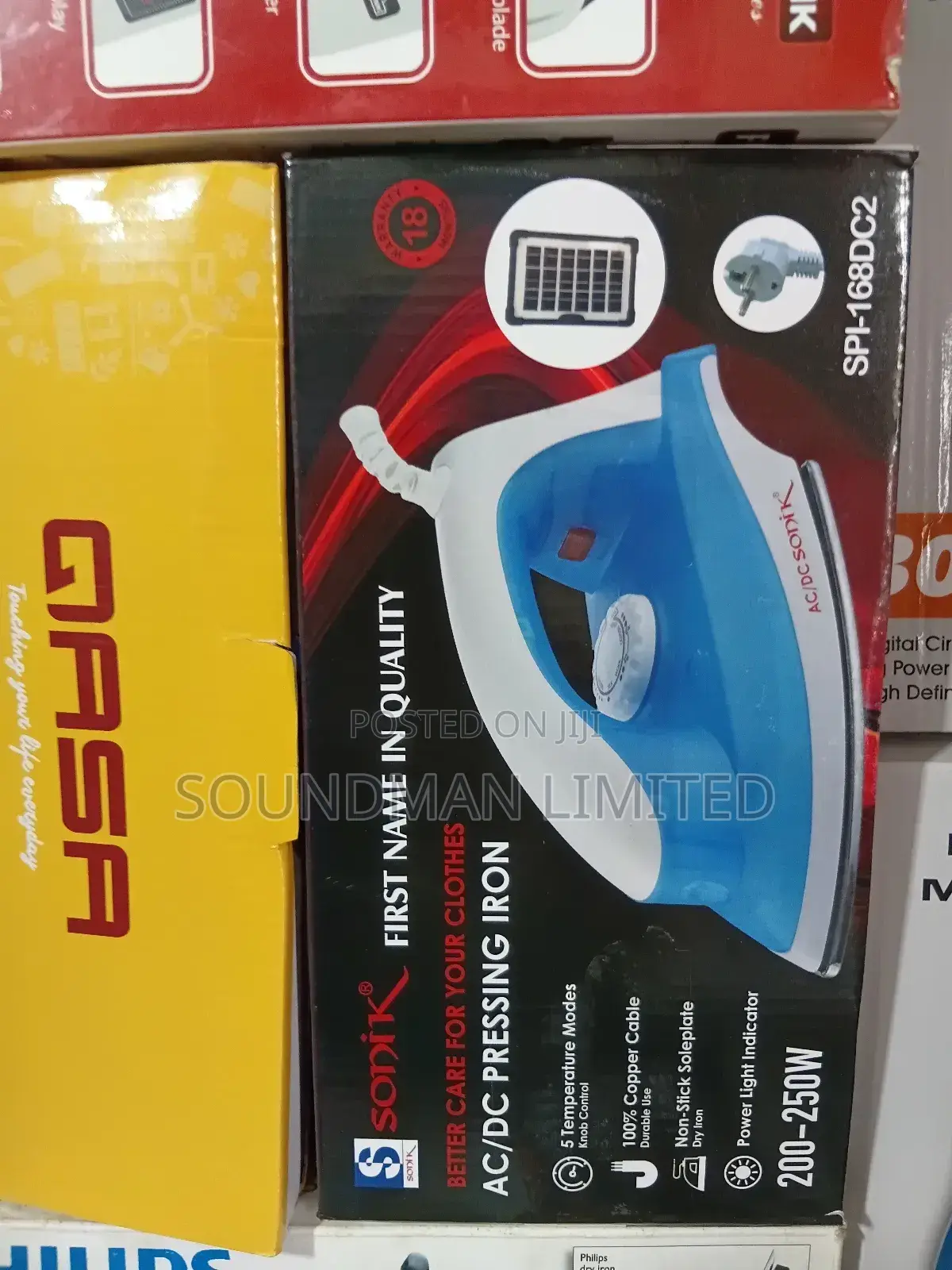Sonik Inverter Pressing Iron Ac 200 - 250w Low Voltage Iron