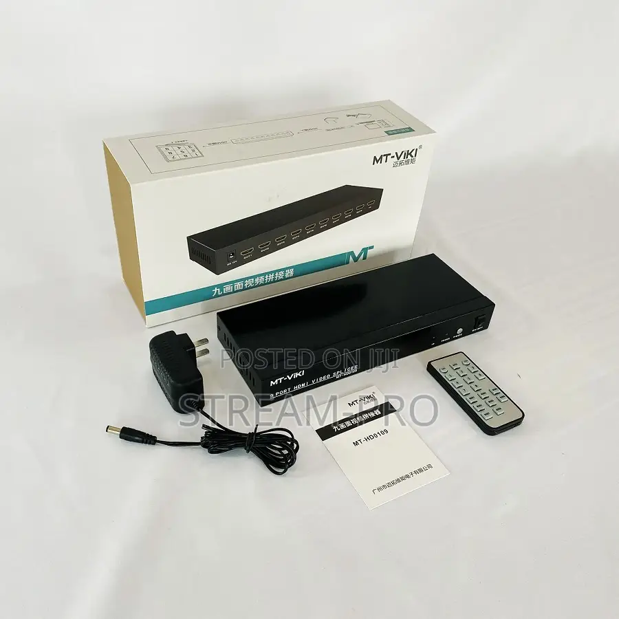 Hdmi Video Wall Controller 3×3 1080p 60hz With Ir Remote Control