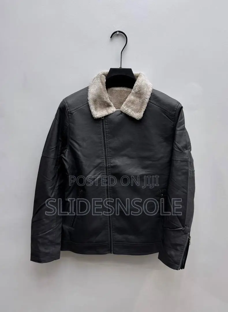 The "Summit" Faux-Leather Flight Jacket