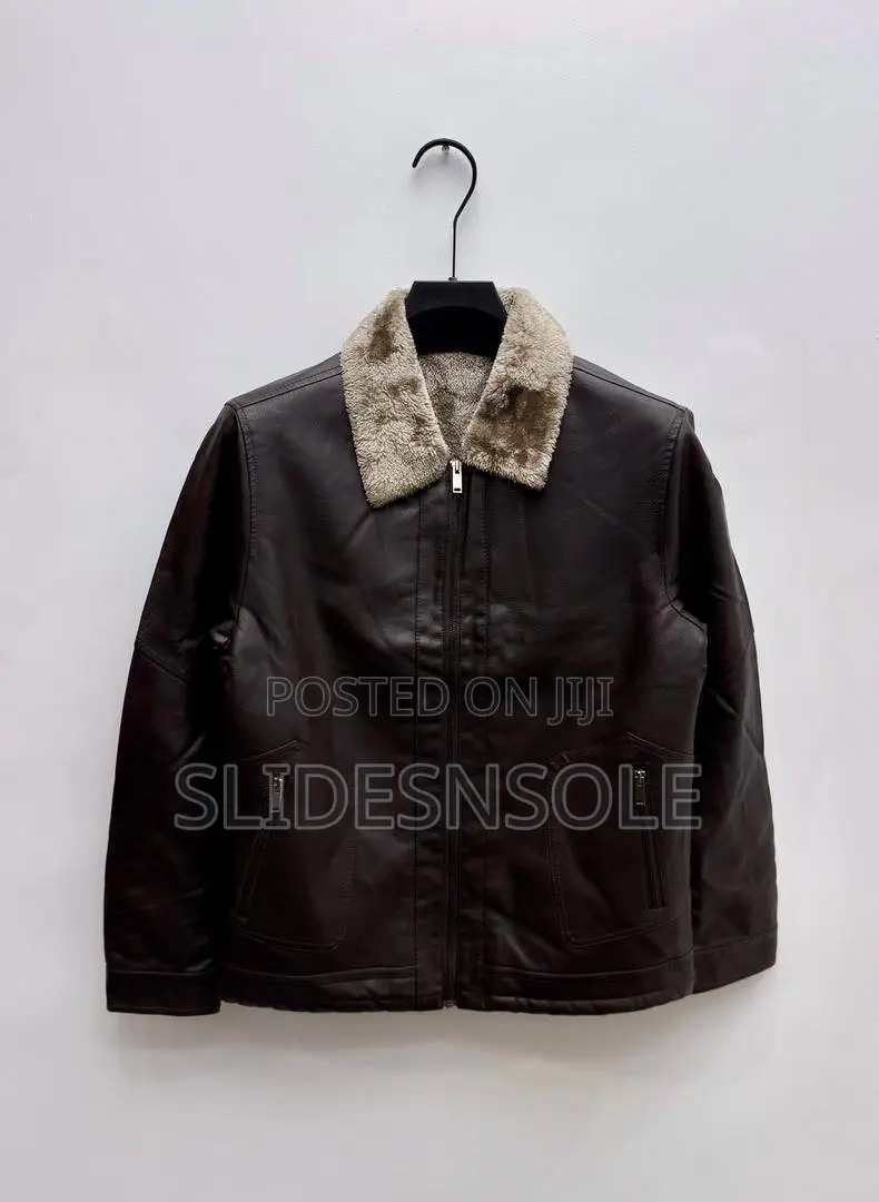 The "Summit" Faux-Leather Flight Jacket