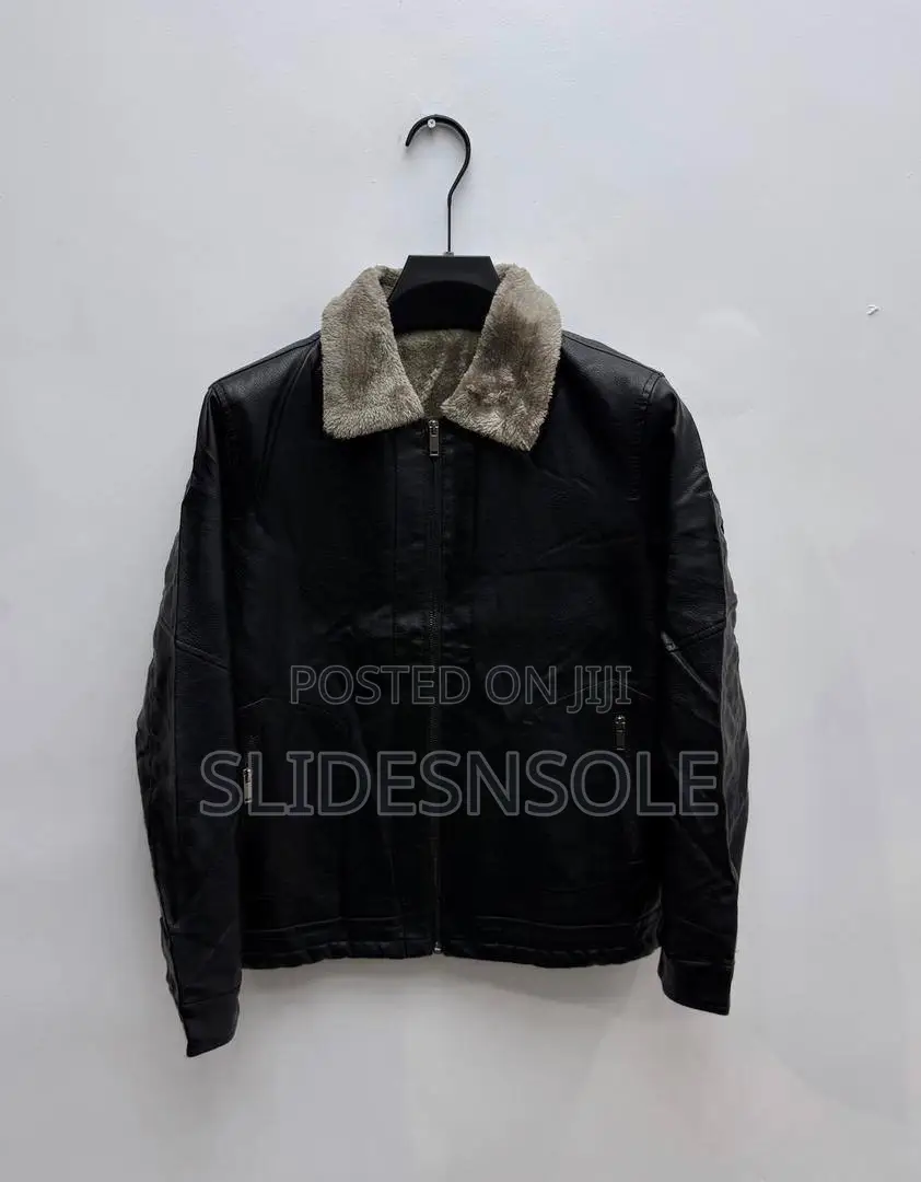 The "Summit" Faux-Leather Flight Jacket
