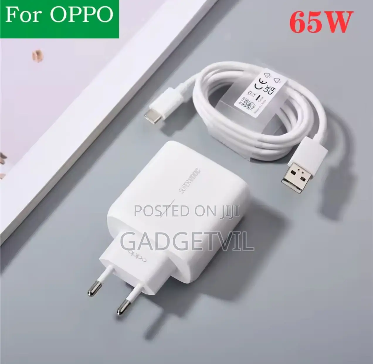 Oppo 65w Eu Plug Genuine Supervooc Charger