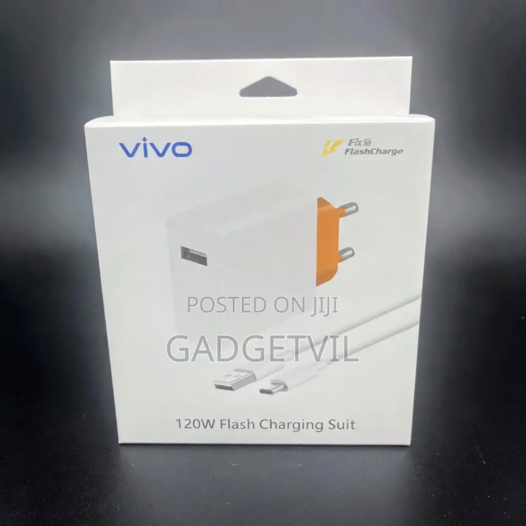 120w Eu Plug Genuine Super Flashcharge Charger for Vivo Smartphones
