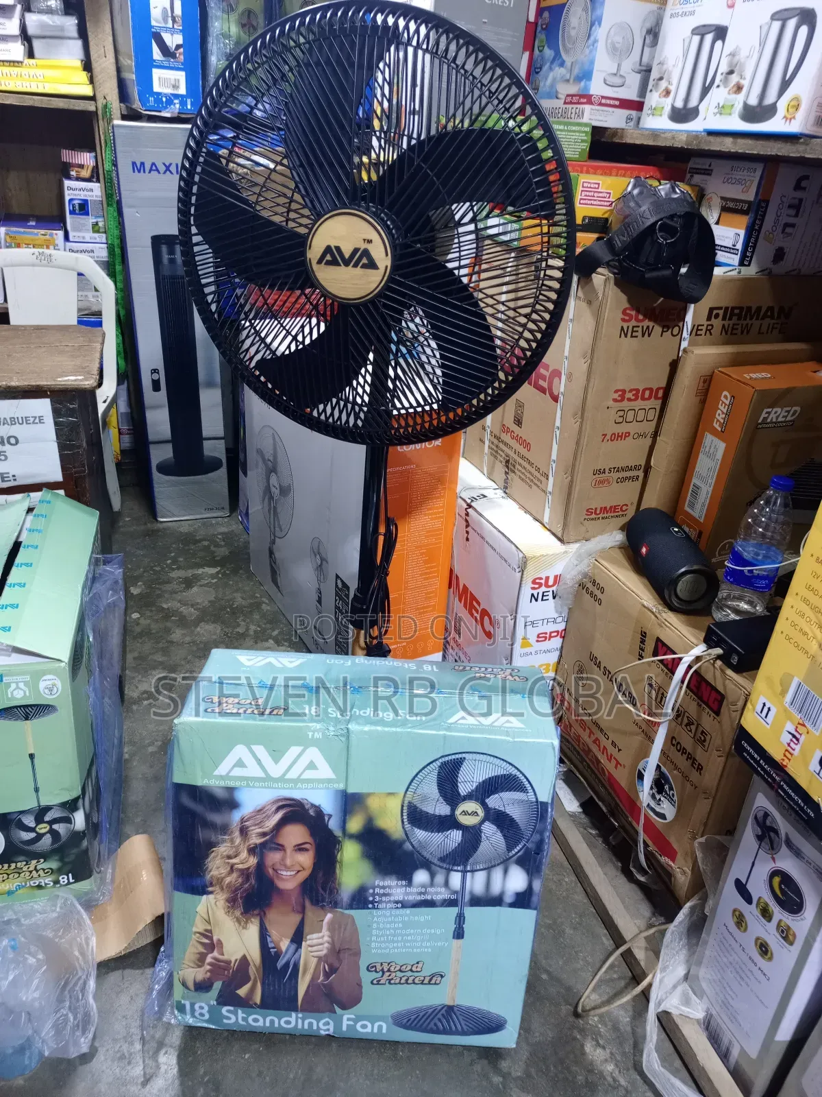 Ava Advanced Ventilation 18-Inch Standing Fan