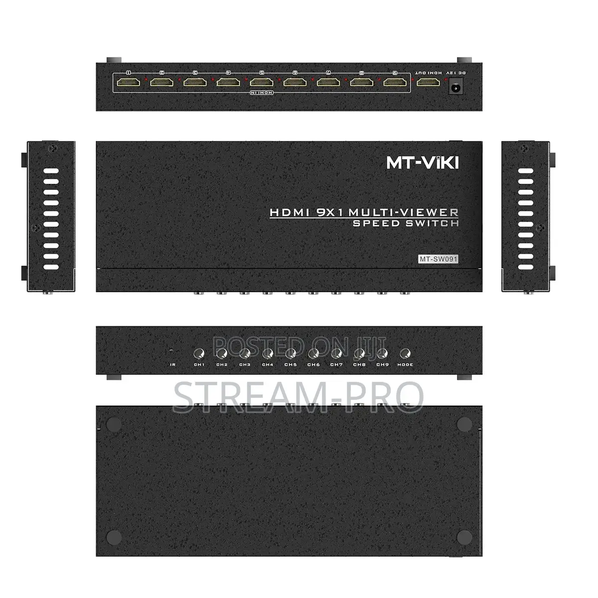 Hdmi Multi-Viewer 9×1 With Ir Remote Control