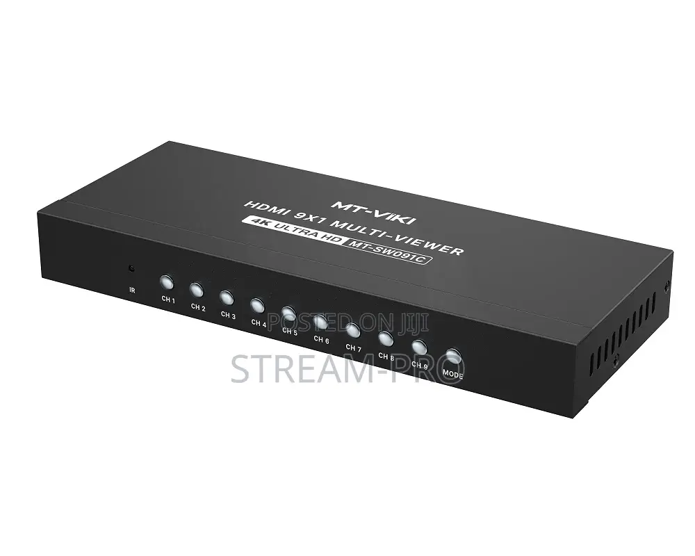 Mt-Viki 30hz Hdmi Multiviewer Screen Divider 9×1 9 in 1 Out With Ir