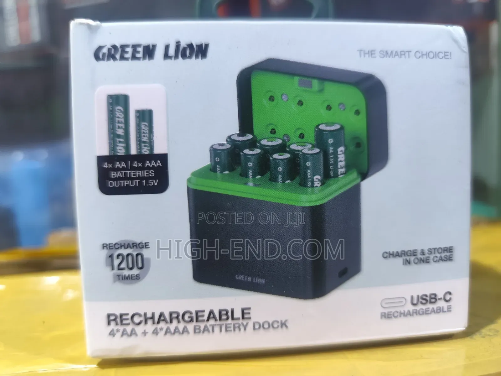 Green Lion Rechargeable Aa+Aaa Battery Dock