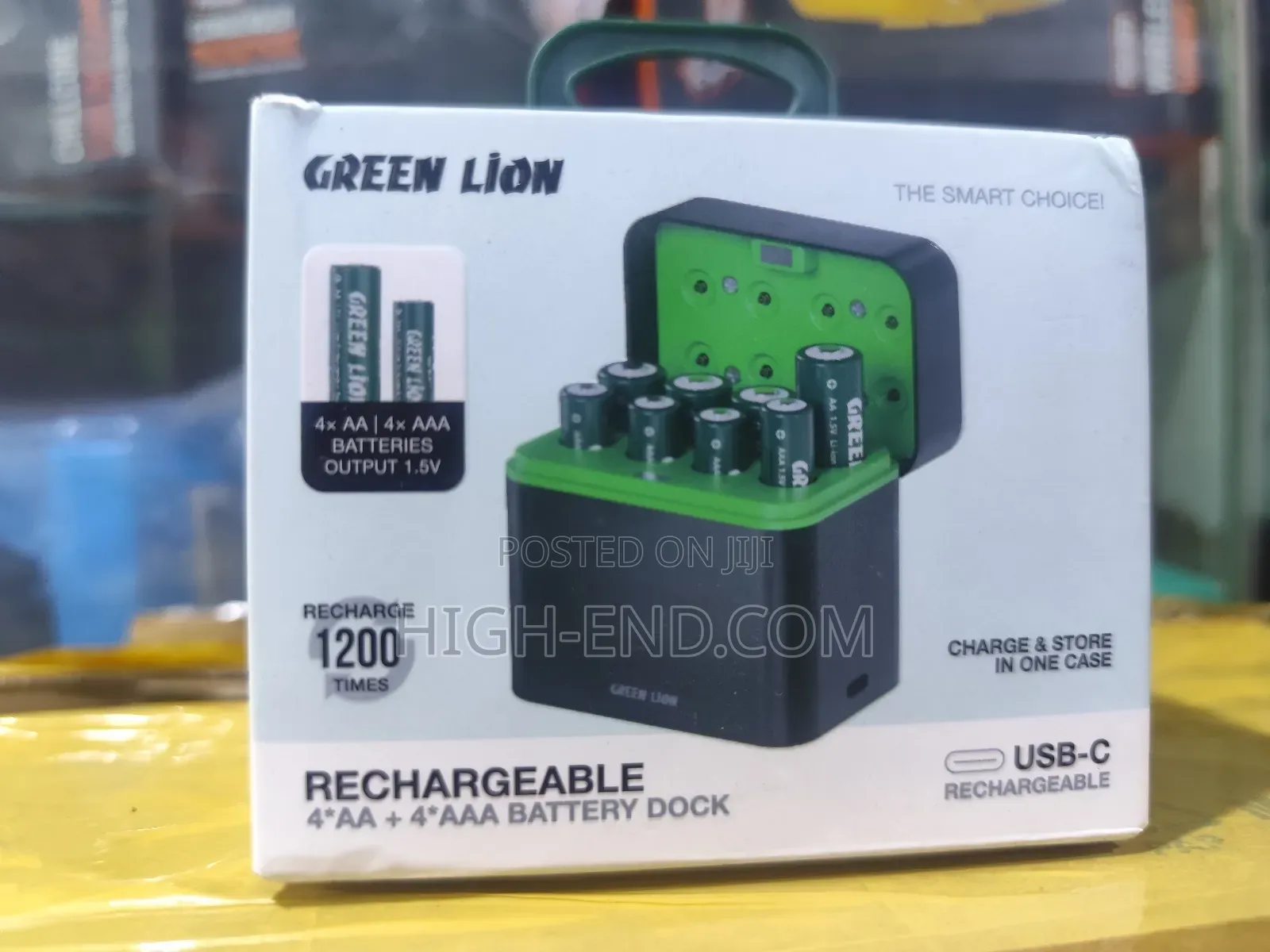 Green Lion Rechargeable Aa+Aaa Battery Dock