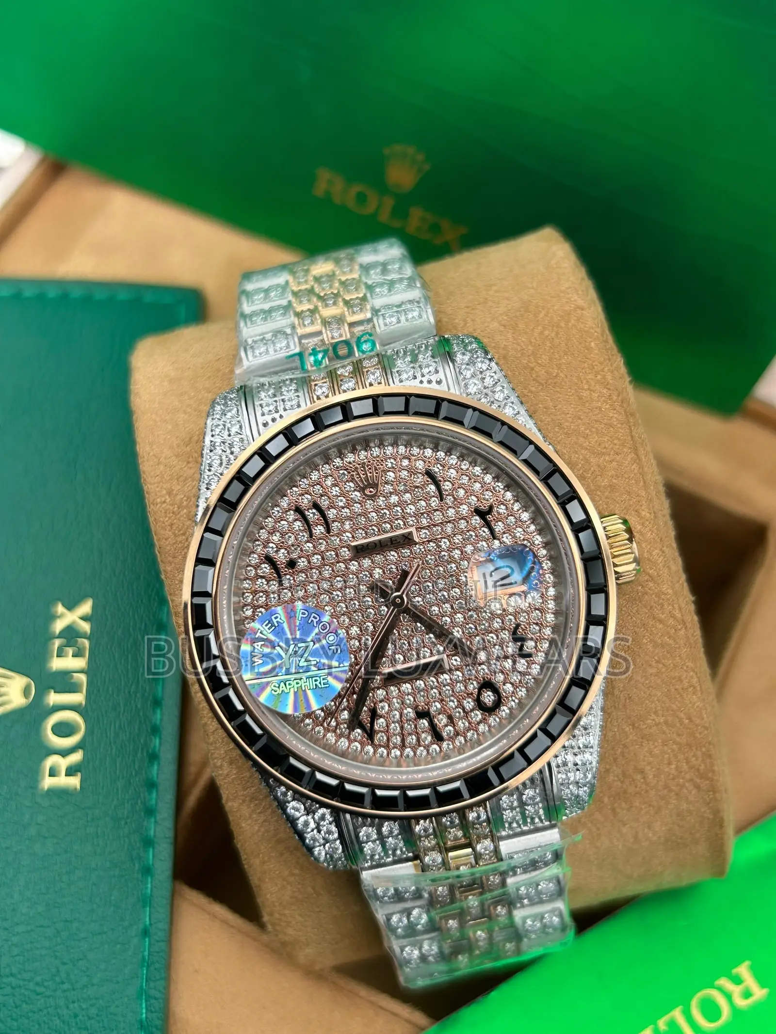 Men’S Rolex Luxury Full Stone Designers Wristwatch