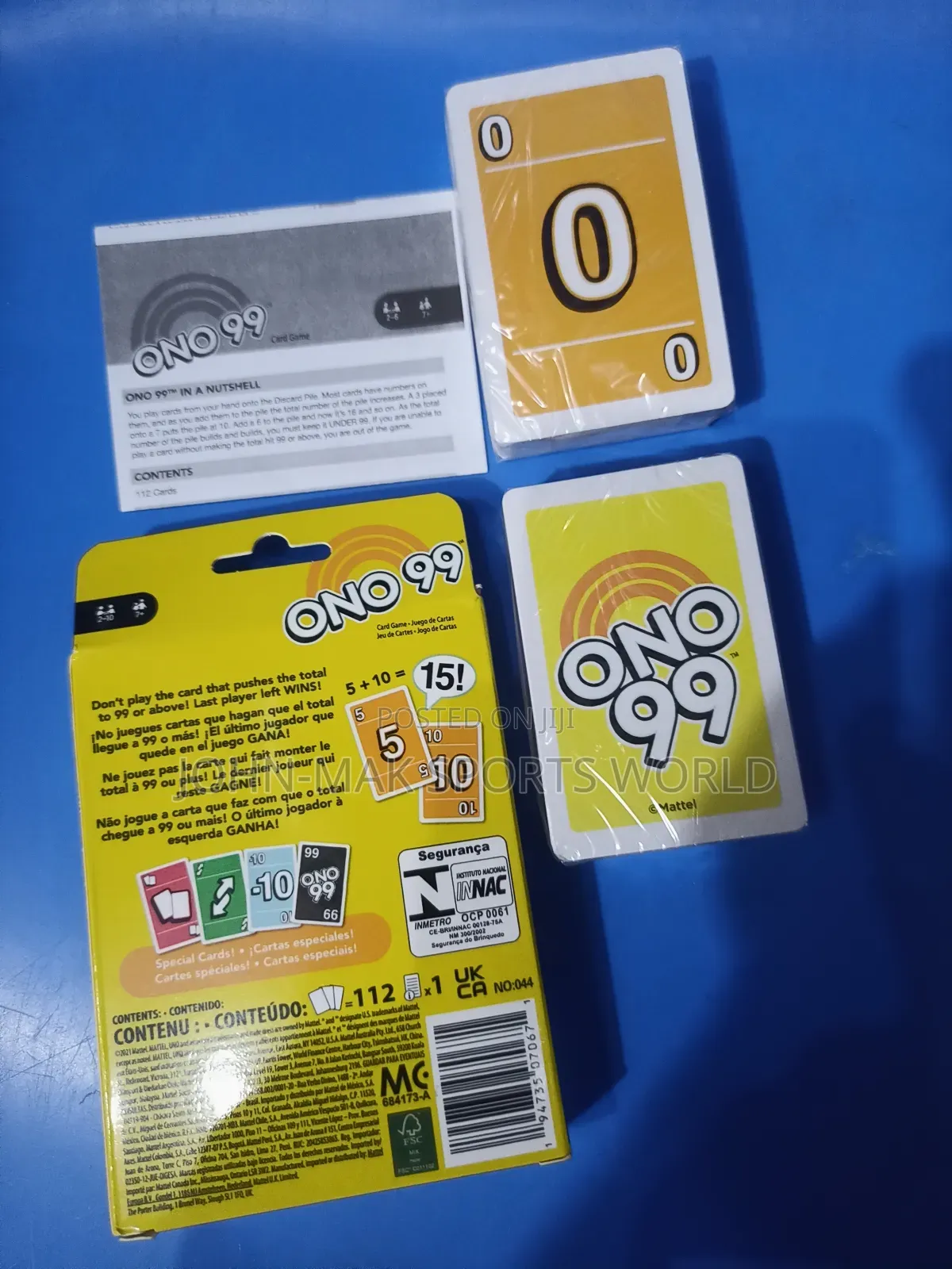 Uno Ono 99 Card Game