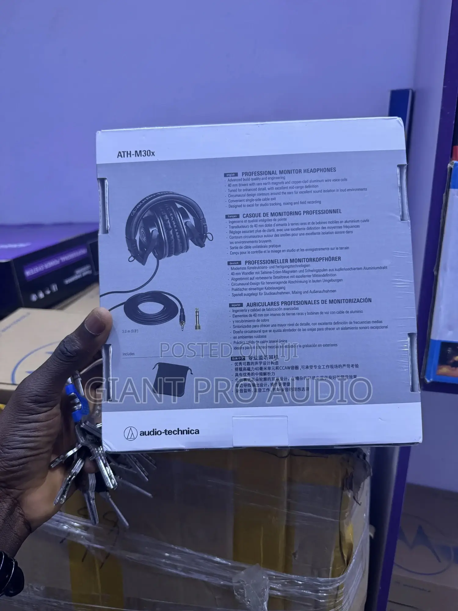 Audio Technica Ath-m50x Professional Monitor Headphone