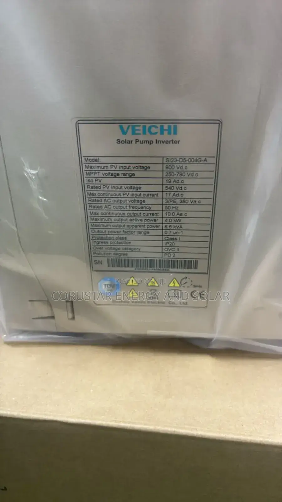 Solar Pump Inverter 4kwh