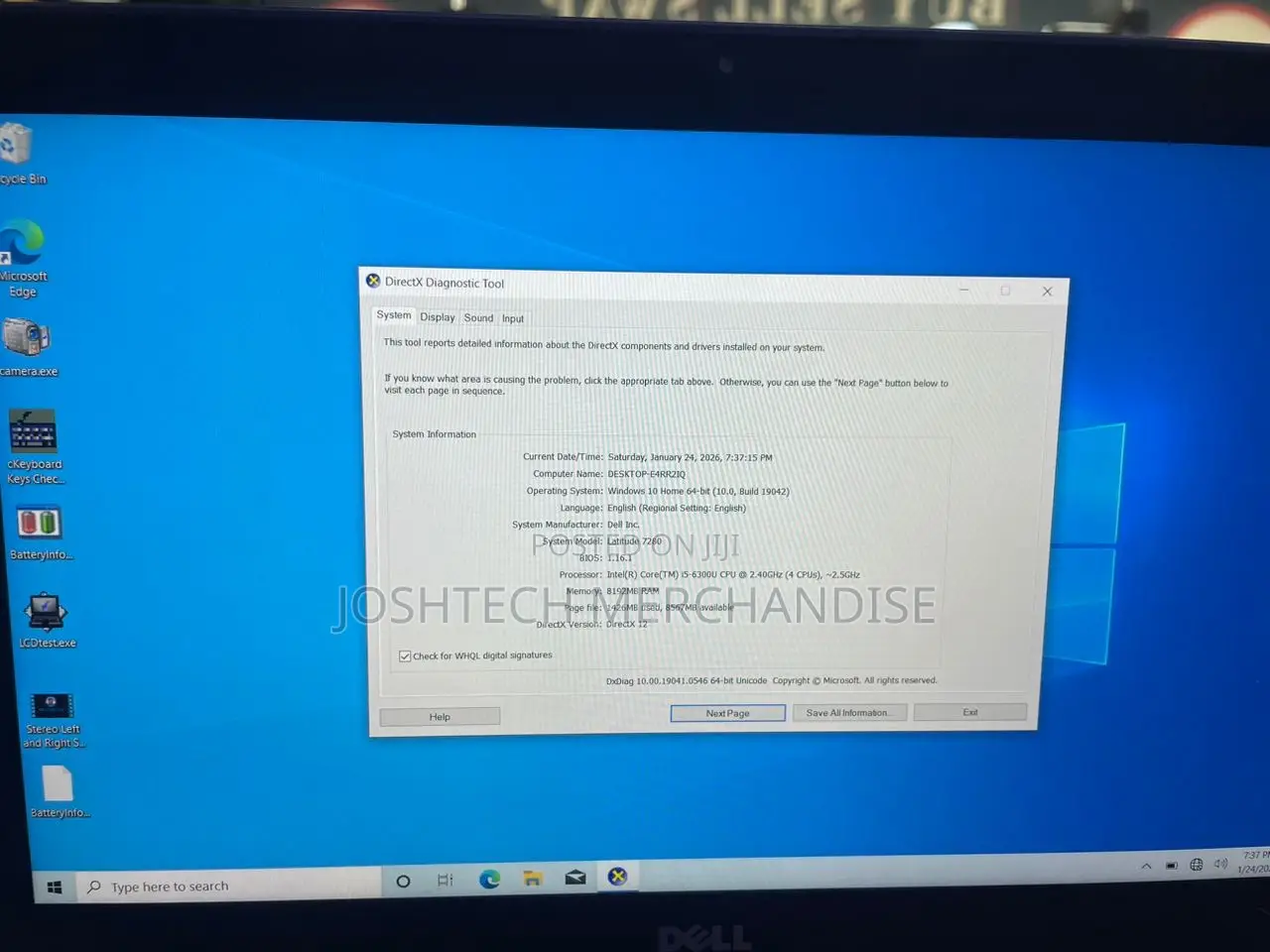 Laptop Dell Latitude 7280 8GB Intel Core i5 SSD 256GB