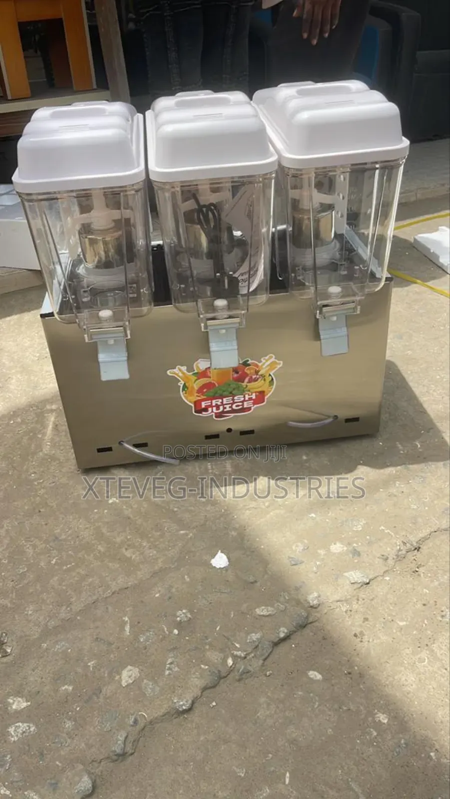 Commercial 3-Chamber Juice Dispenser