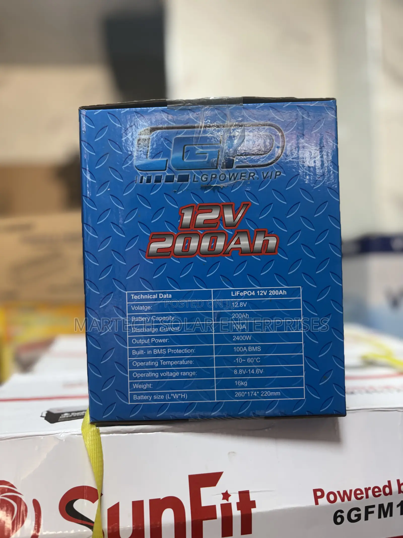 LGP 12v/200ah Dry Cell Solar Battery
