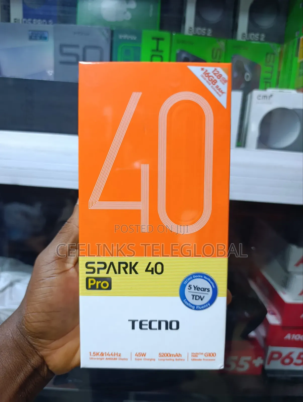 New Tecno Spark 40 128 GB Orange