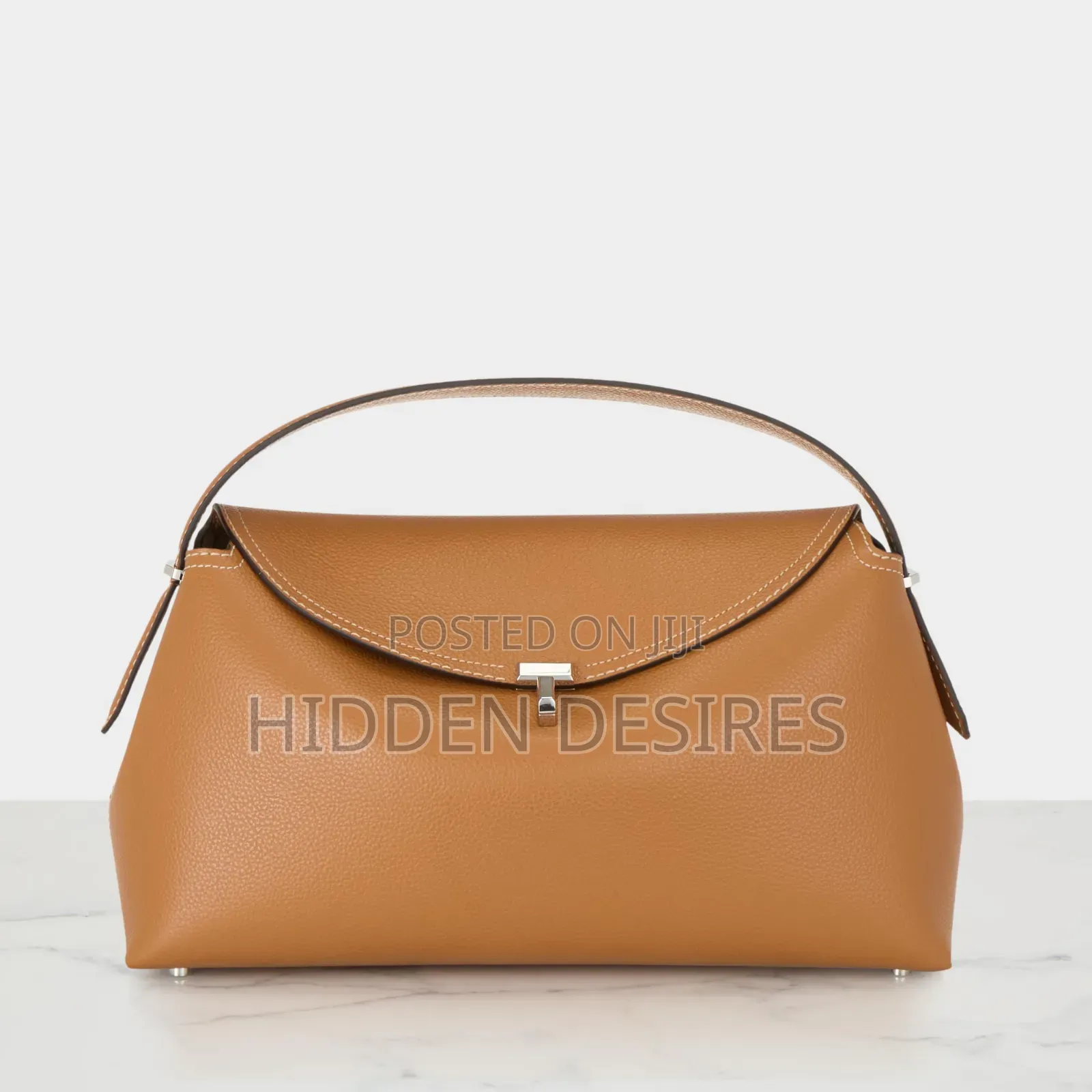 T-Lock Medium Pu Leather Tote Bag