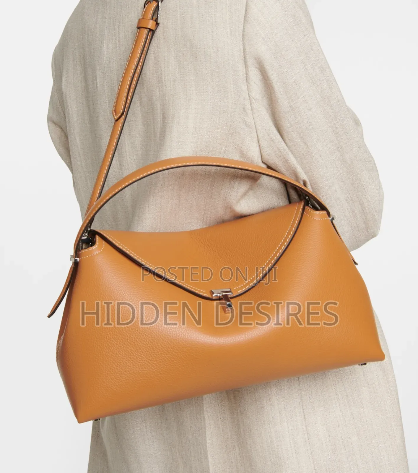 T-Lock Medium Pu Leather Tote Bag