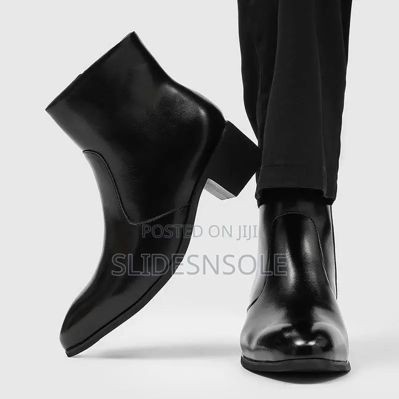 Luxury Heeled Leather Ankle Boot