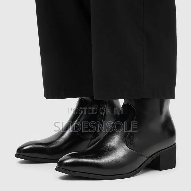 Luxury Heeled Leather Ankle Boot