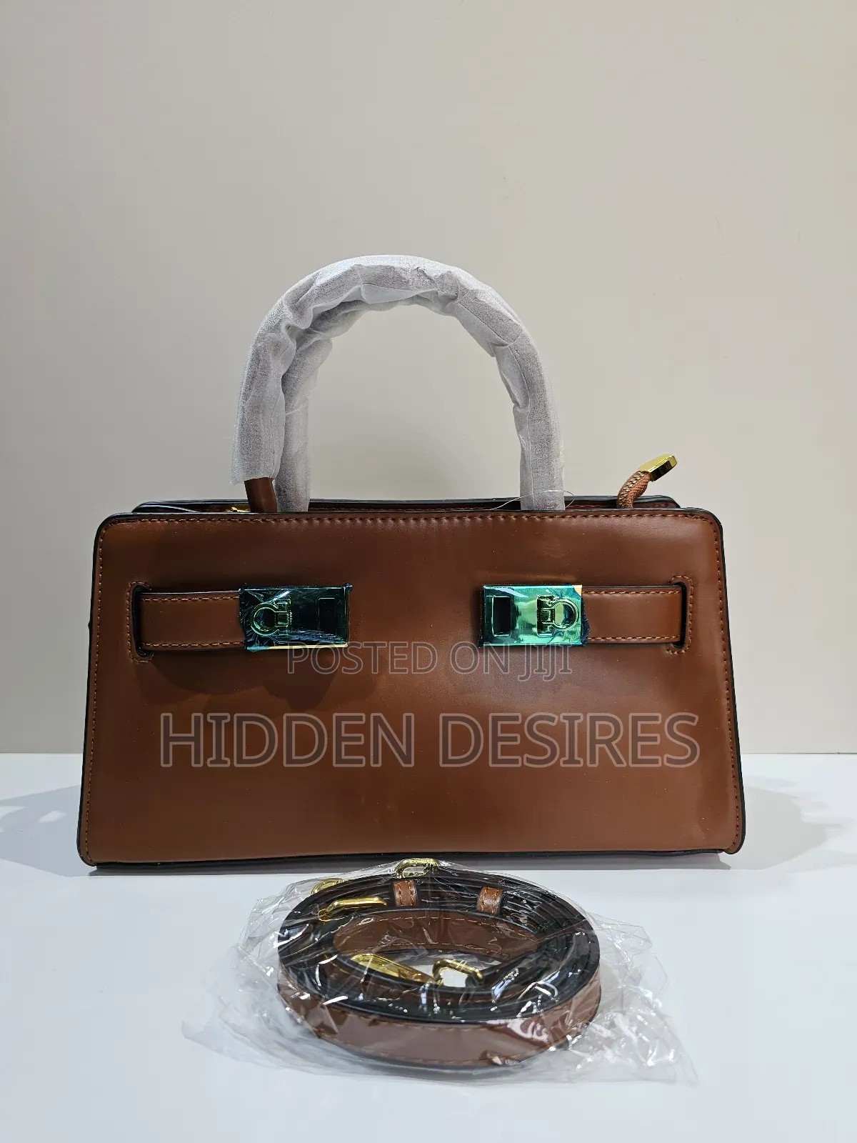 Quality Leather Bag - Midi Brown
