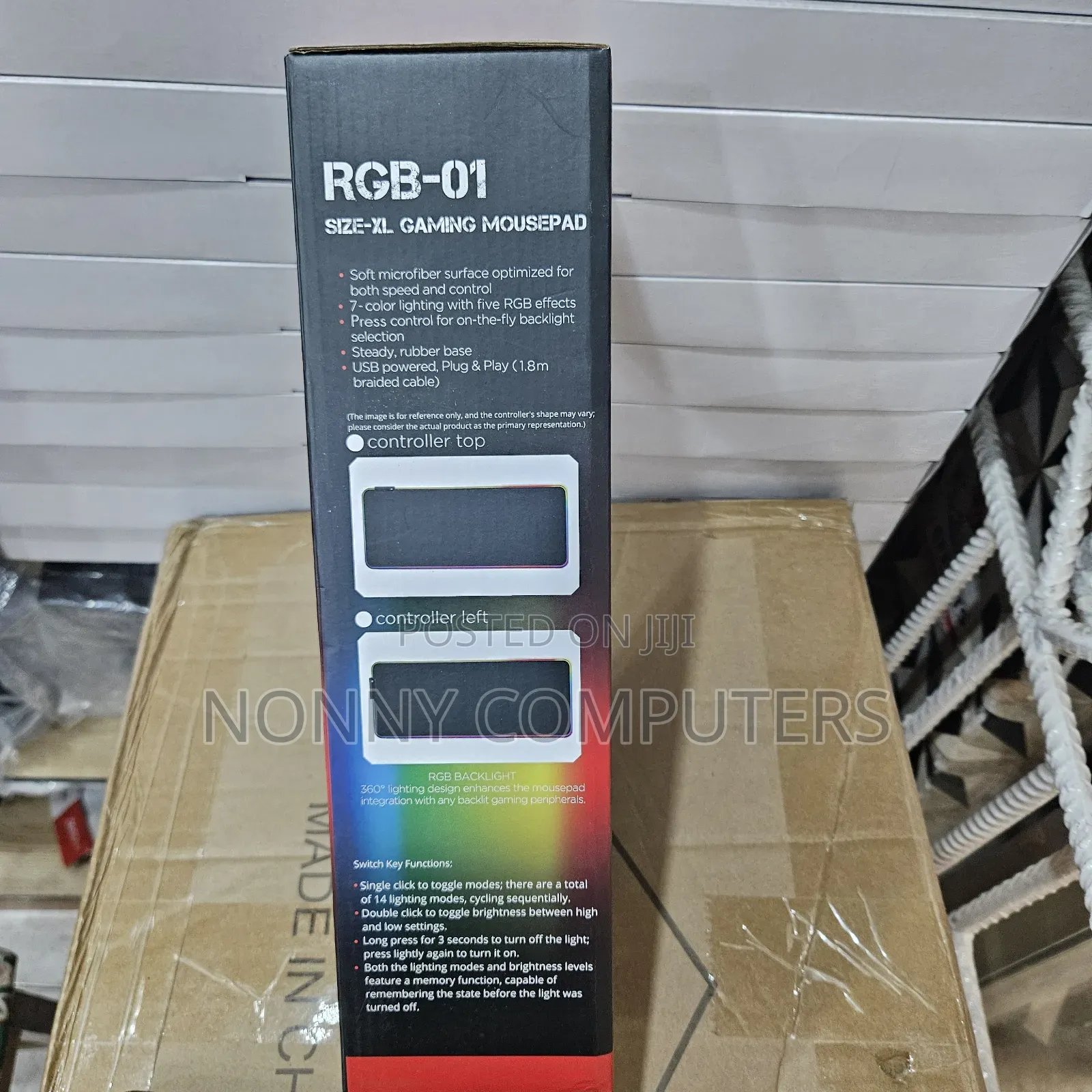 RGB Xl Gaming Mouse Pad Led Light 800x300 Anti-Slip Mat