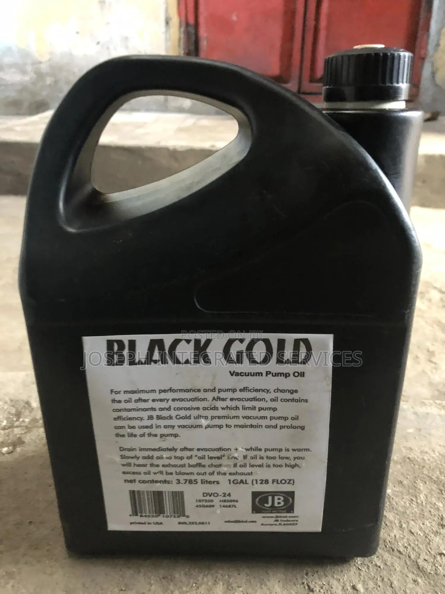 Jb Industries Black Gold Vacuum Pump Oil