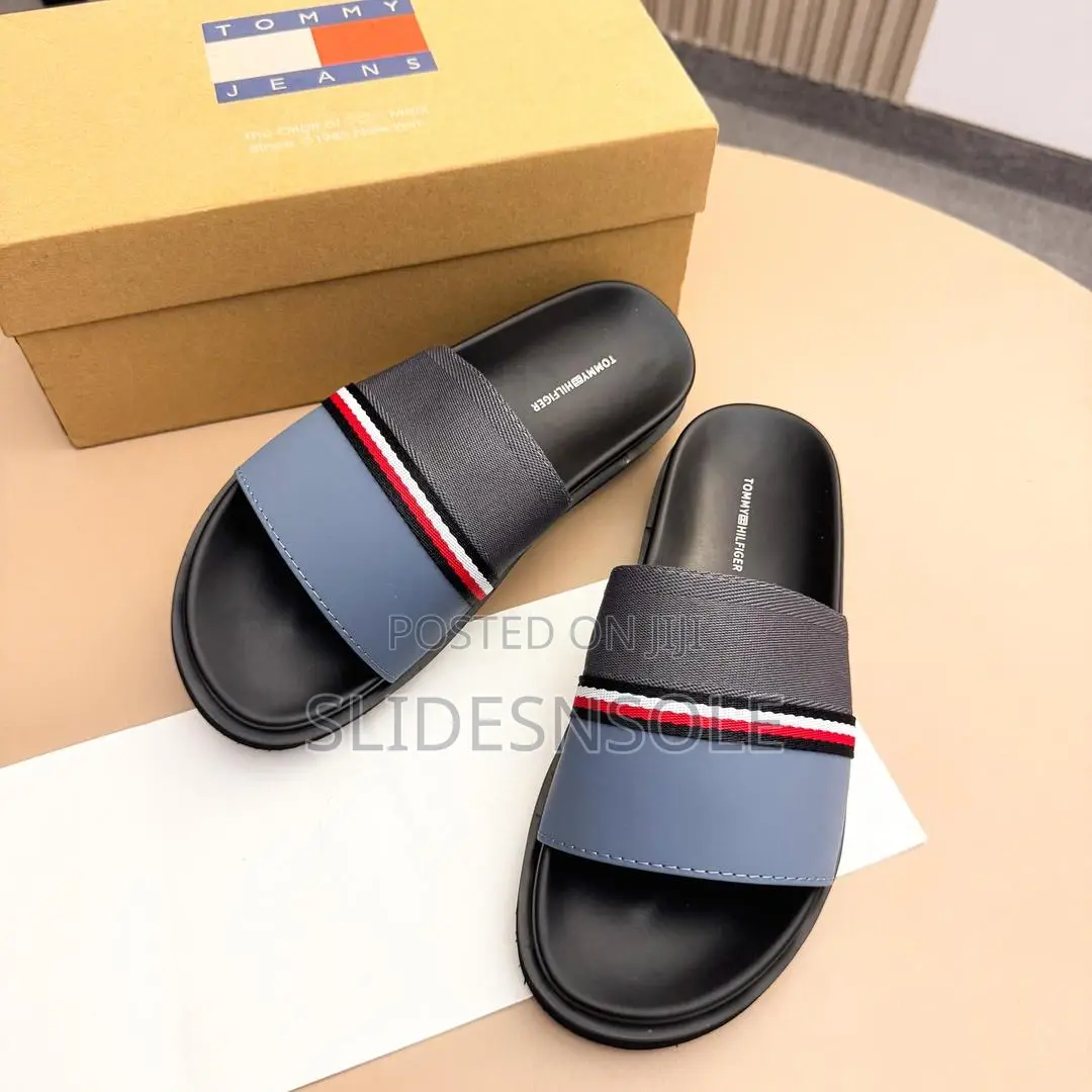 Tommy Hilfiger Signature Cross-Strap Slides