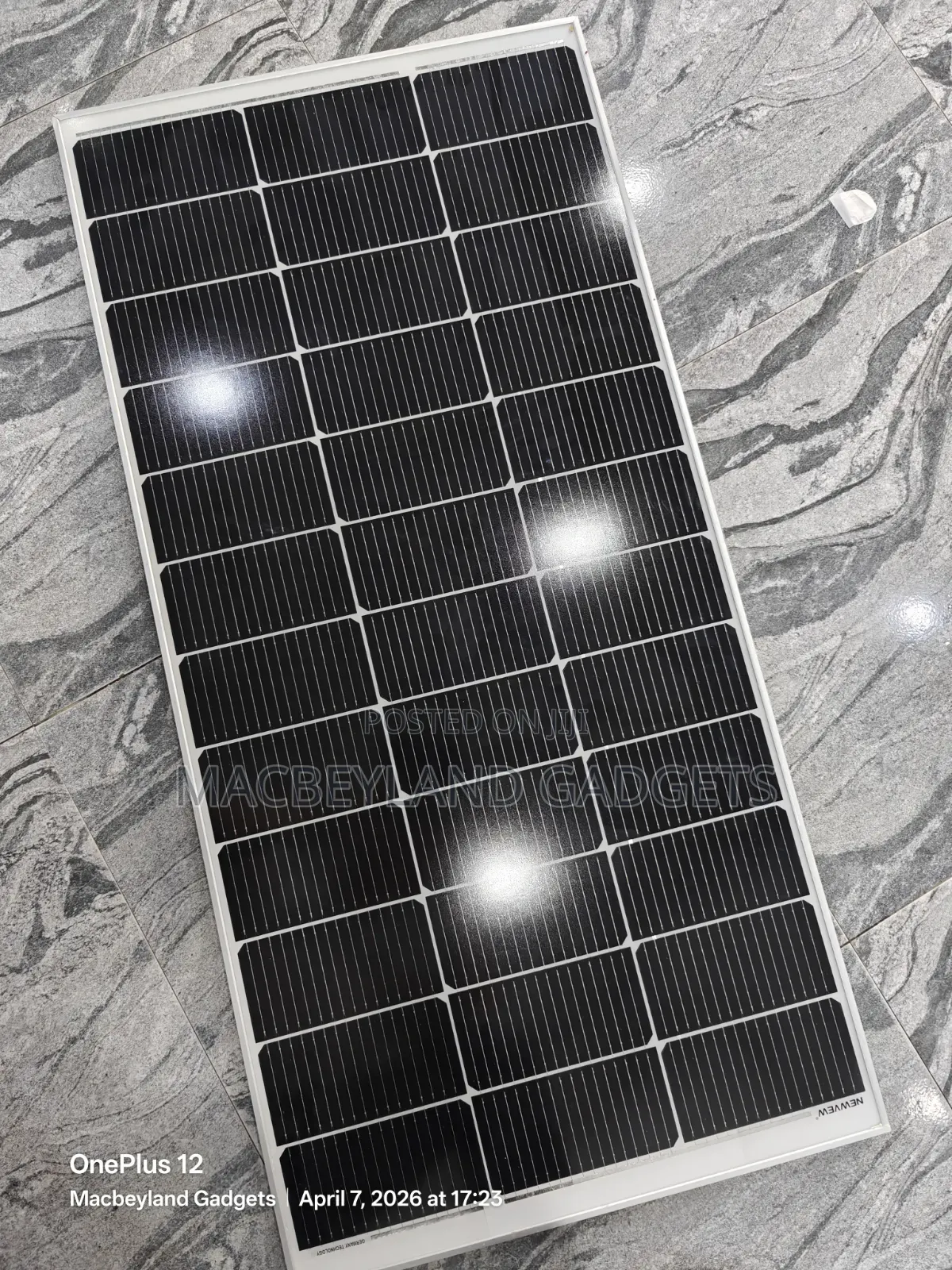 100 Watts Solar Panel for Itel Power Go Power Station.