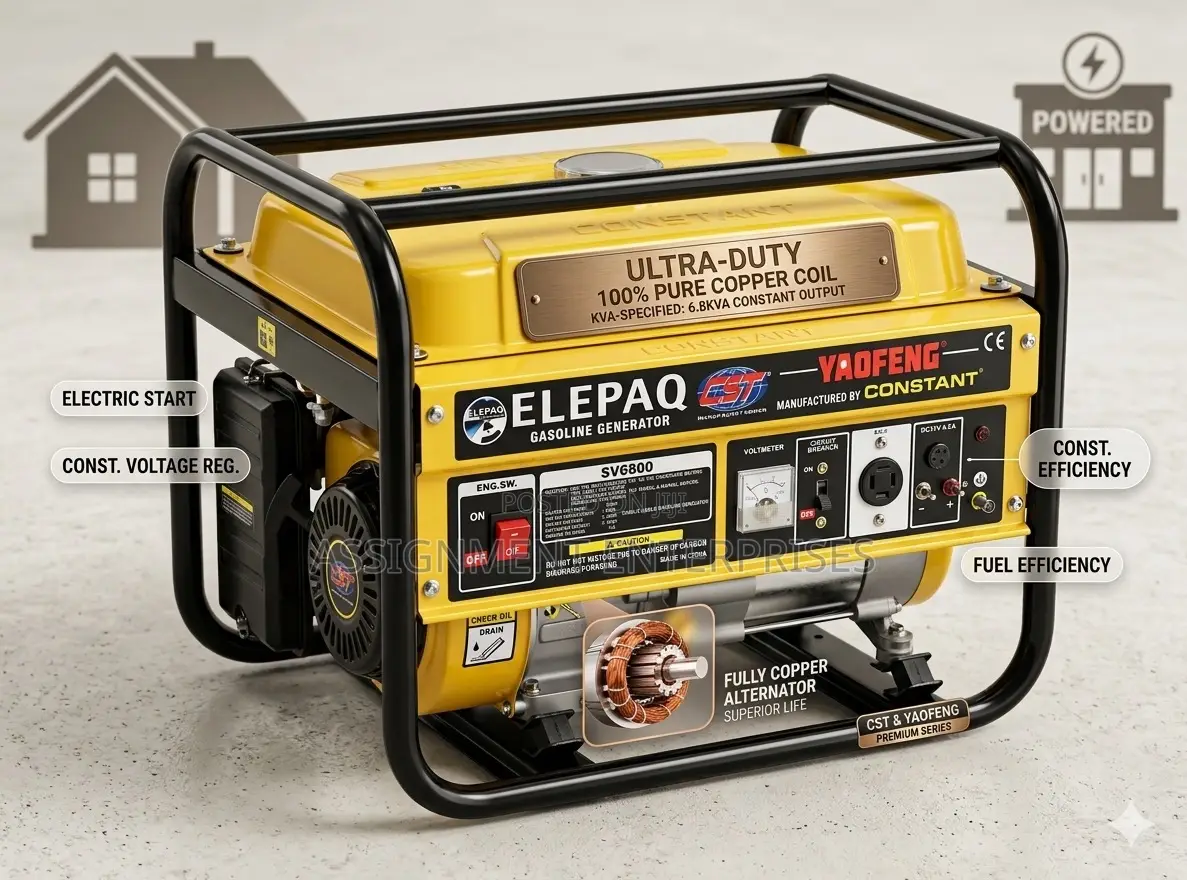 Elepaq Sv6800 4.5kva Generator